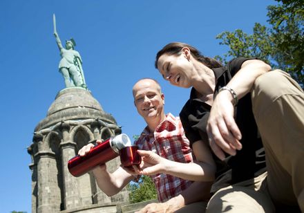 Das Hermannsdenkmal für Ausflügler und Wanderer